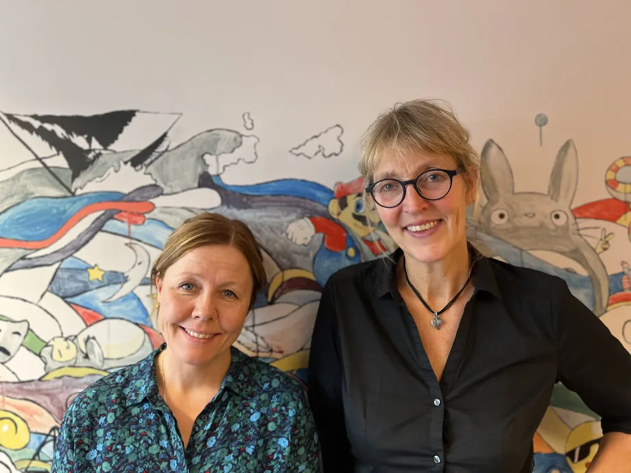 Helsesyklepleiere p&aring; Tvibit, Anita Thoresen og Merete Nypan.