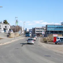 Viser trafikk langs Stakkevollvegen