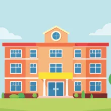 Illustrasjon skole