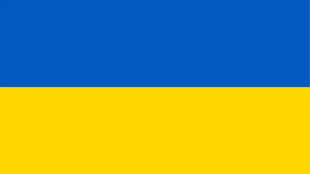 Stillemarkering for Ukraina p&aring; biblioteket.