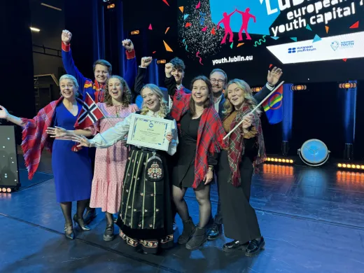 Feiring av Europeisk Ungdomshovedstad tittel p&aring; scenen i Lublin
