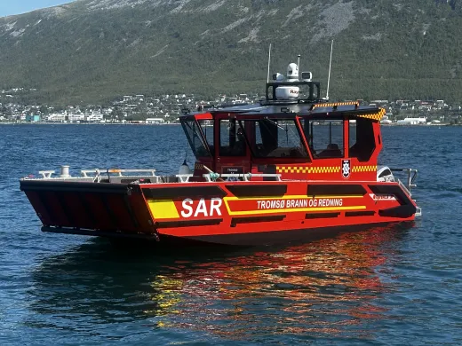 Redningsbåt Tromsø brann og redning. Redningsbåt Tromsø brann og redning.
